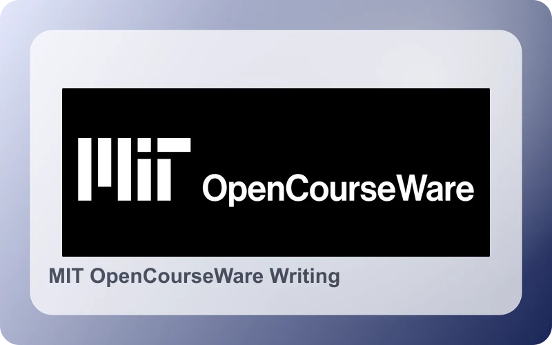 MIT OCW 写作课程